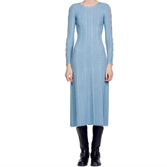 Saje Embellished Sleeve Dress - Picture 1 of 8